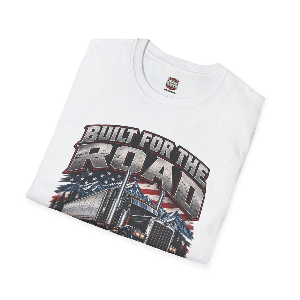 Trucker T-Shirt - "Built for the Road, Proven by Miles" American Freightliner Design