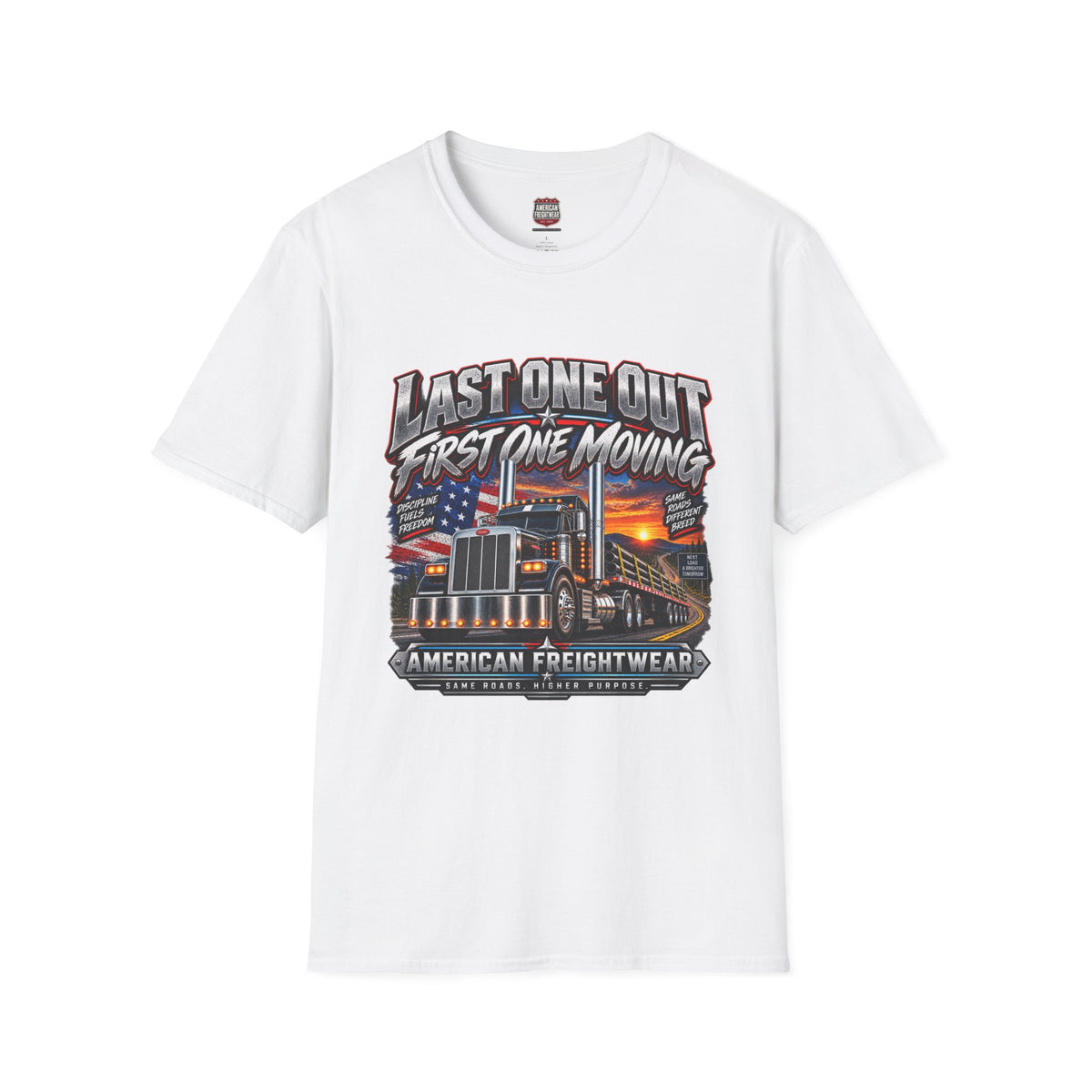 Last One Out, First One Moving Unisex T-Shirt