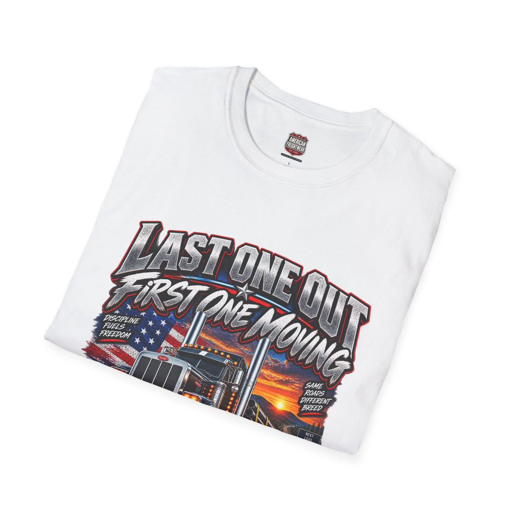 Last One Out, First One Moving Unisex T-Shirt