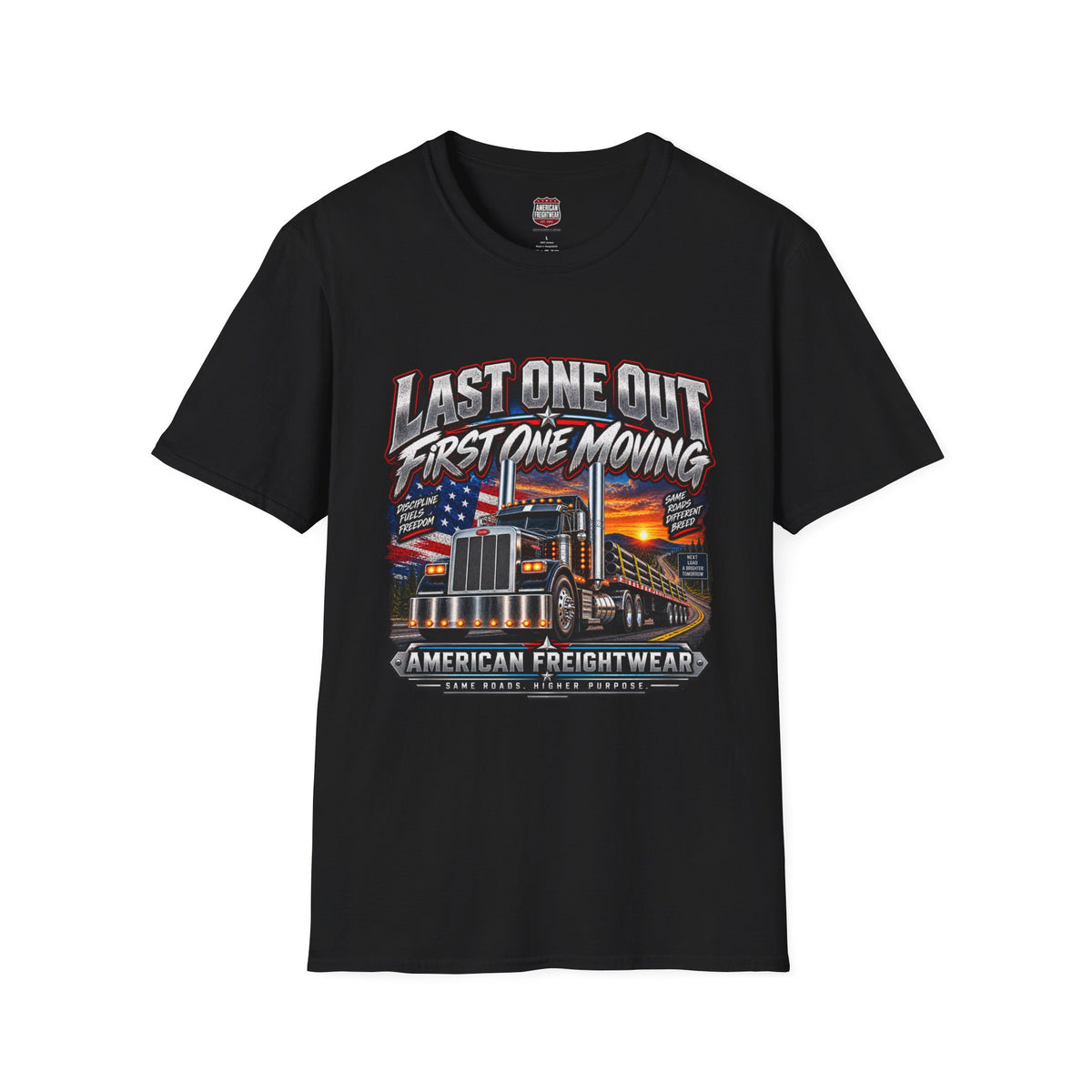 Last One Out, First One Moving Unisex T-Shirt