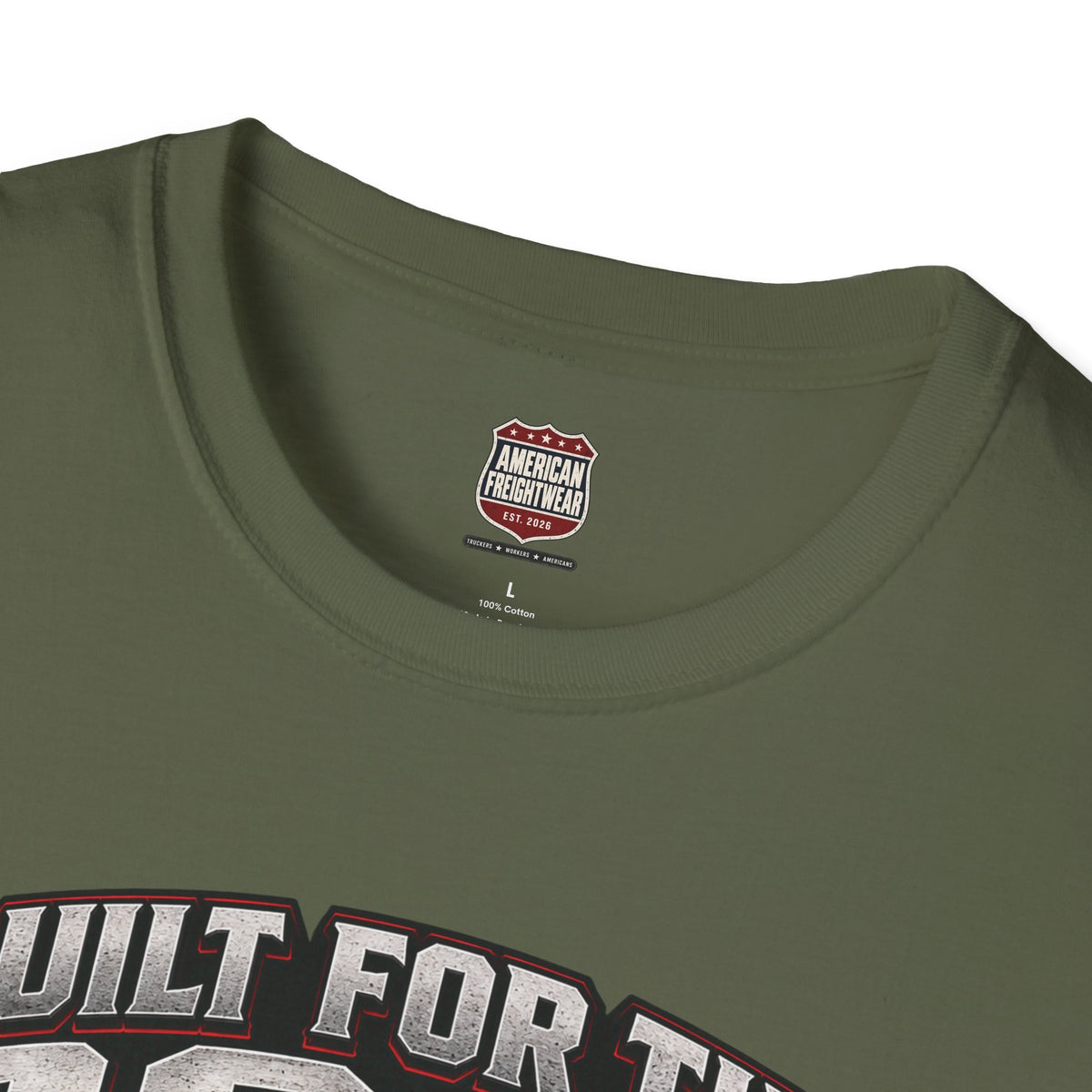 Trucker T-Shirt - "Built for the Road, Proven by Miles" American Freightliner Design