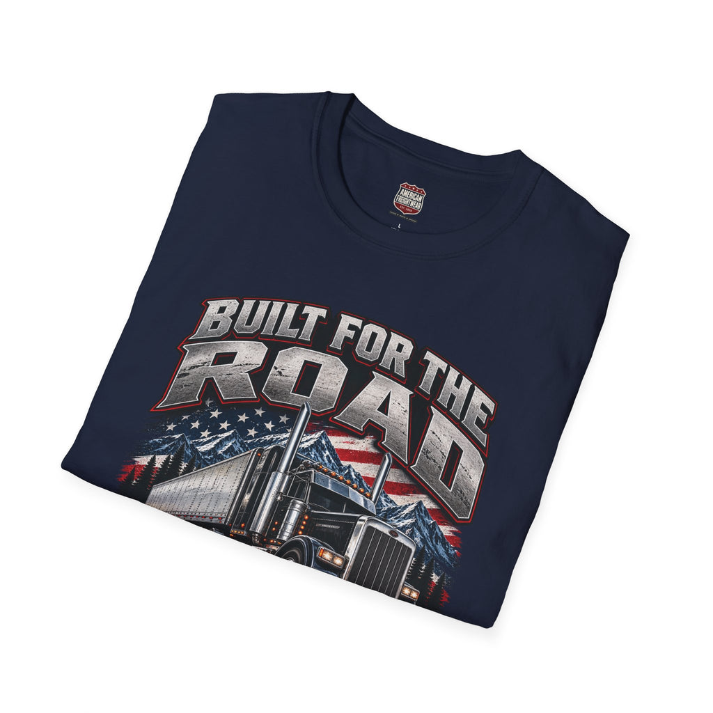 Trucker T-Shirt - "Built for the Road, Proven by Miles" American Freightliner Design